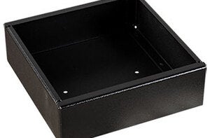 Sockel till småfacksskåp, 80x250x250 mm, svart