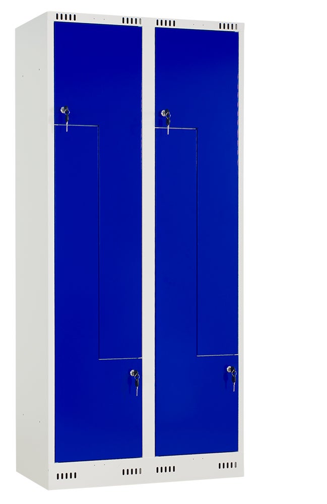 Klädskåp Z, 1750x600x550 mm, plant, 4 dörrar