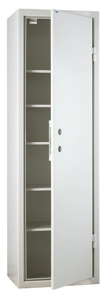 Inbrottsfördröjande skåp för elektromek. lås, 1900x575x500mm, exkl lås