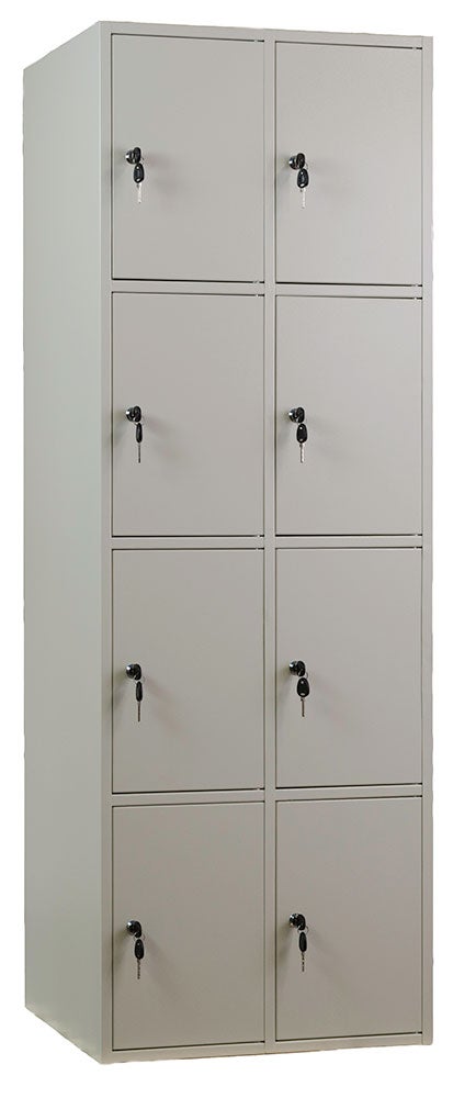 Förvaringsskåp 1750x600x550 mm, 2 dörrar i bredd, 4 dörrar i höjd