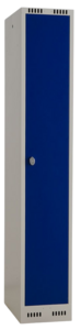 Klädskåp 1750x300x550 mm, plant, klinka, 1 dörr, RAL 5024