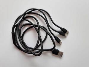 USB kabel för Lightning, Micro-USB, USB-C laddning , 1,2 m