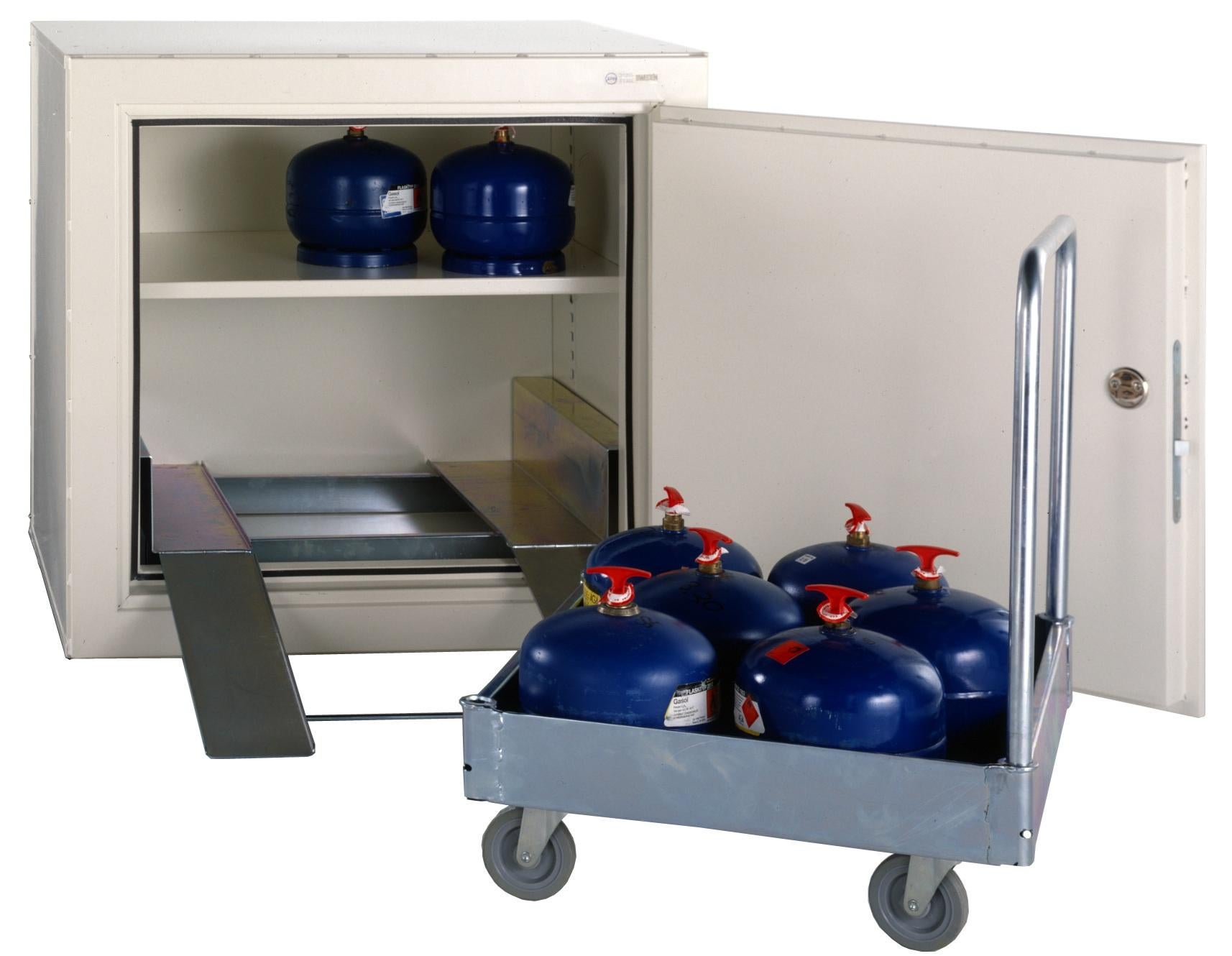 EI30-skåp för gasförvaring 1125x925x770 mm